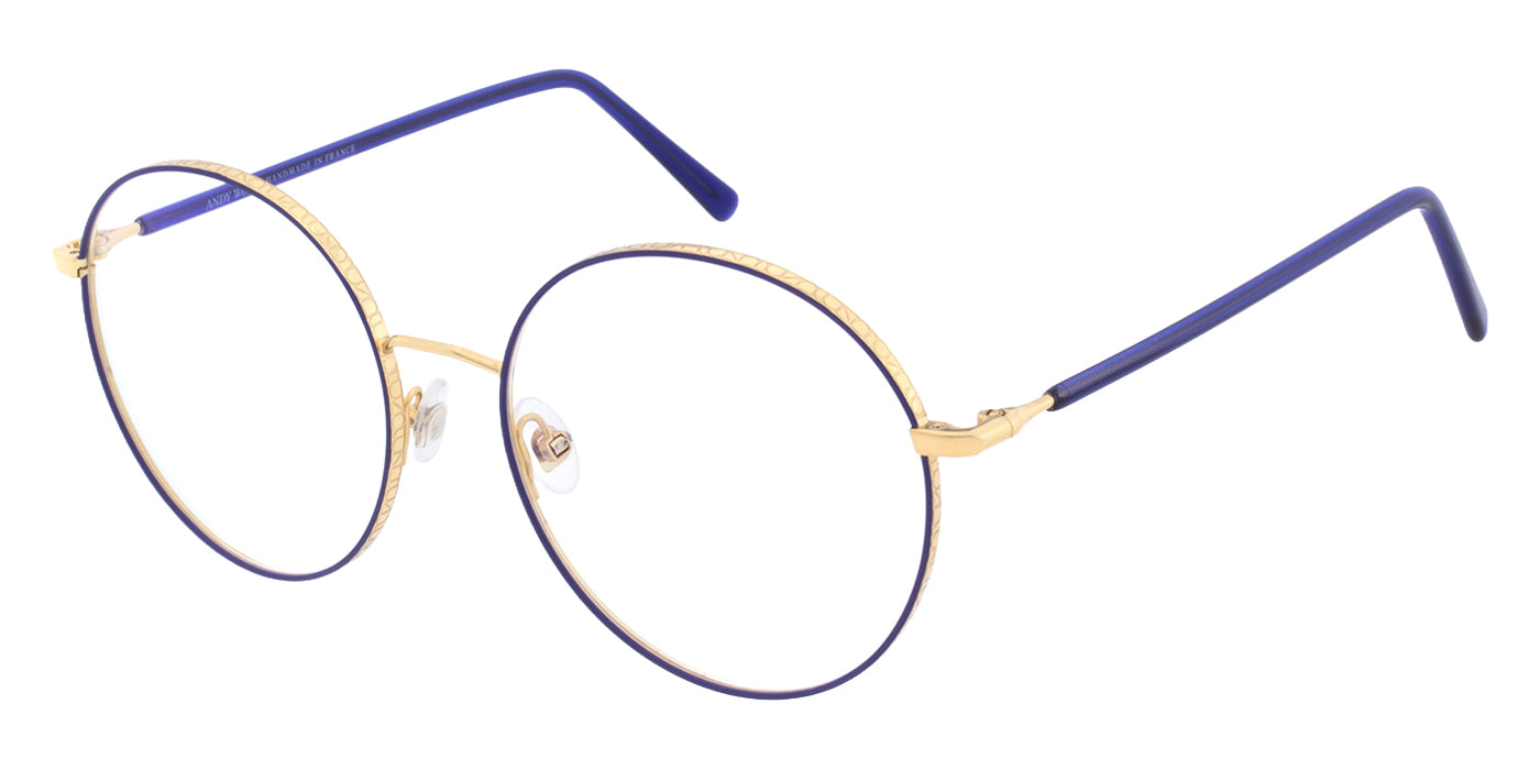 Andy Wolf® 4831 ANW 4831 04 56 - Gold/Blue Eyeglasses
