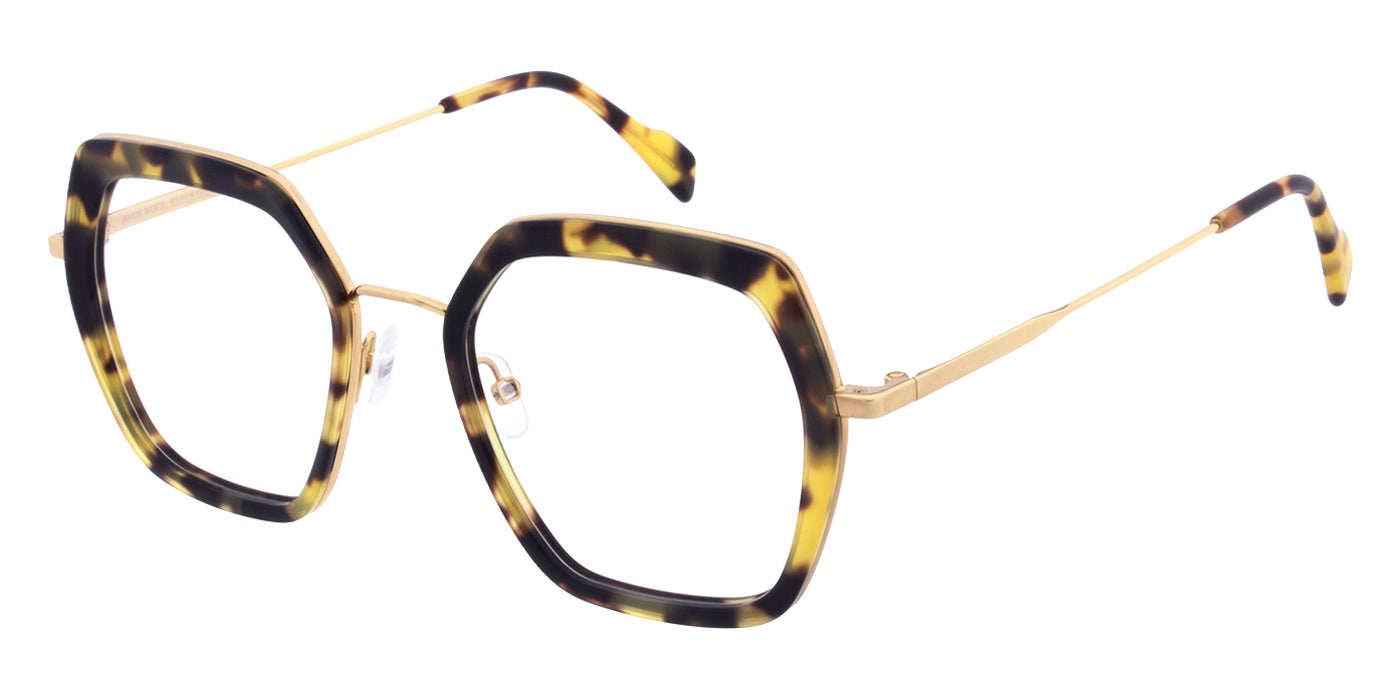 Andy Wolf® 4832 ANW 4832 03 50 - Brown/Gold Eyeglasses