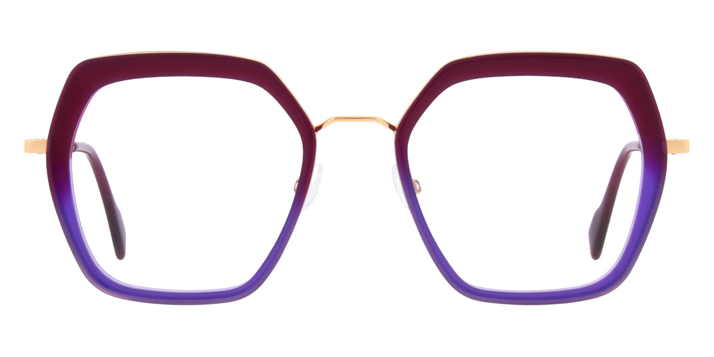 Andy Wolf® 4832 ANW 4832 04 50 - Red/Rosegold Eyeglasses