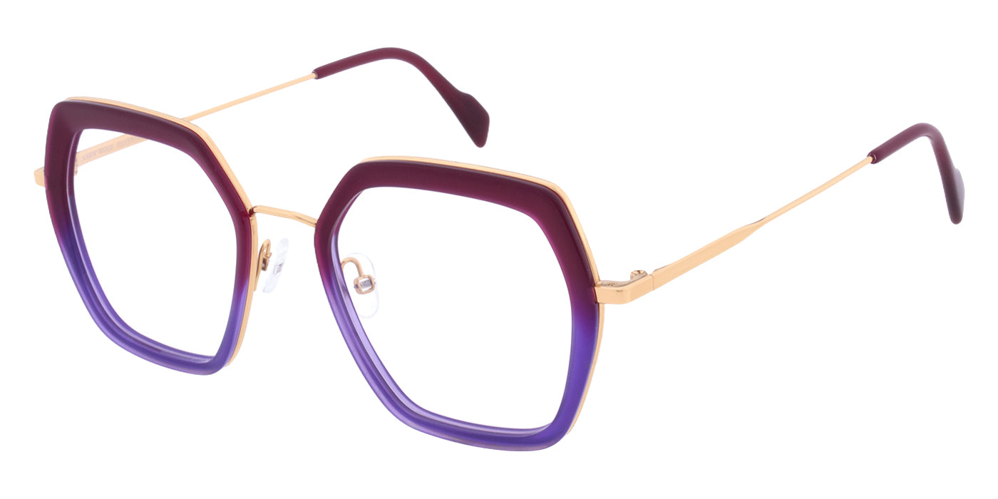 Andy Wolf® 4832 ANW 4832 04 50 - Red/Rosegold Eyeglasses