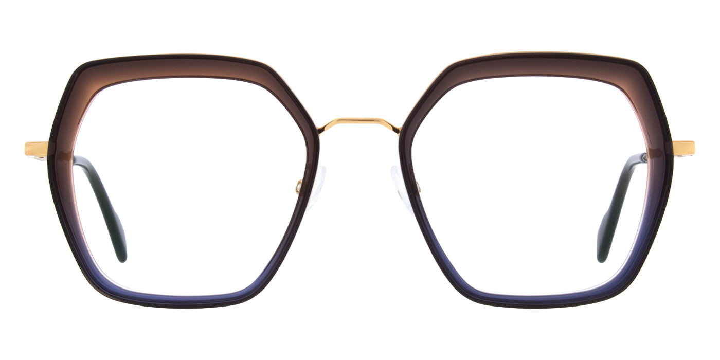 Andy Wolf® 4832 ANW 4832 05 50 - Blue/Gold Eyeglasses