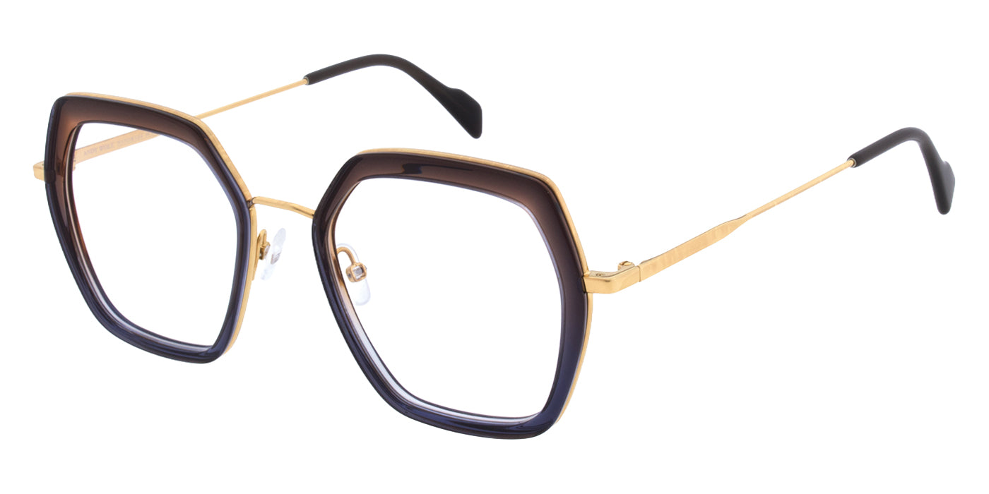 Andy Wolf® 4832 ANW 4832 05 50 - Blue/Gold Eyeglasses
