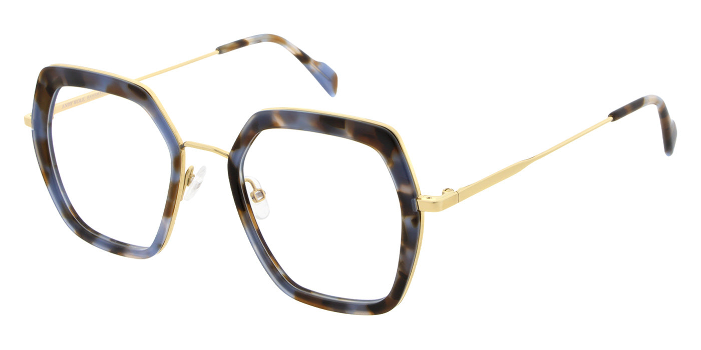 Andy Wolf® 4832 ANW 4832 06 50 - Blue/Gold Eyeglasses