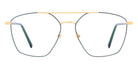 Andy Wolf® 4833 ANW 4833 03 55 - Rosegold/Teal Eyeglasses