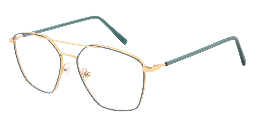 Andy Wolf® 4833 ANW 4833 03 55 - Rosegold/Teal Eyeglasses