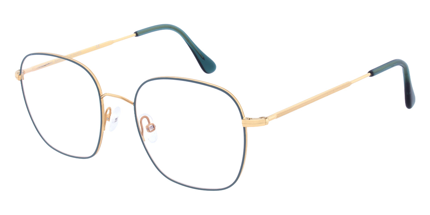 Andy Wolf® 4834 ANW 4834 03 48 - Gold/Teal Eyeglasses