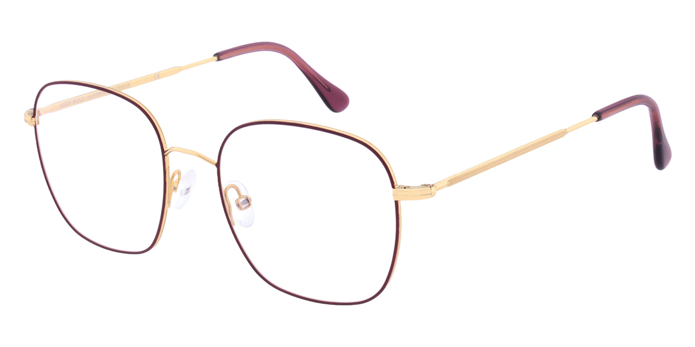 Andy Wolf® 4834 ANW 4834 04 48 - Gold/Red Eyeglasses
