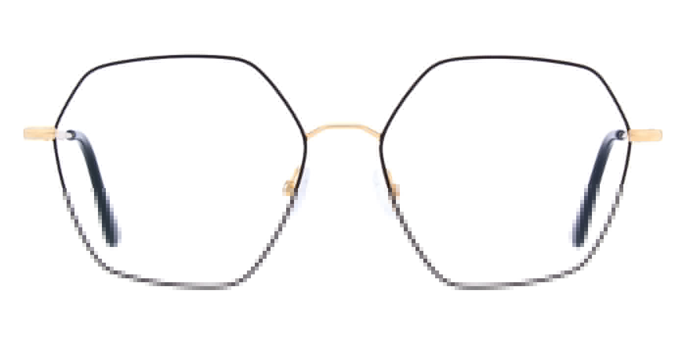 Andy Wolf® 4835 ANW 4835 02 53 - Gold/Black Eyeglasses