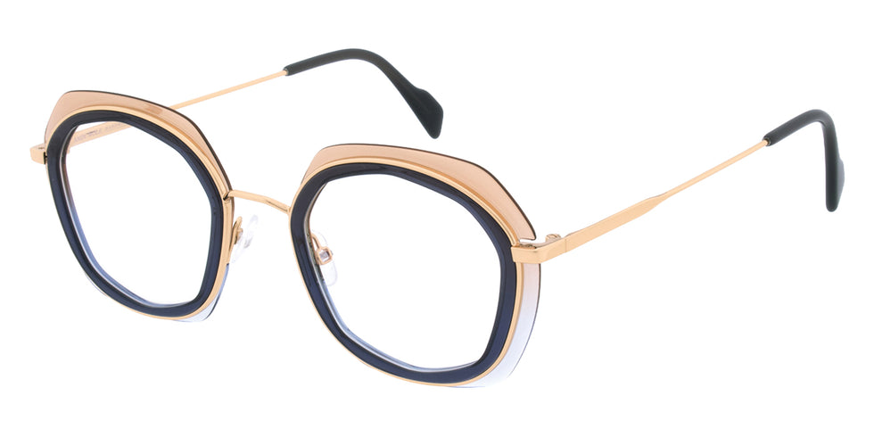 Andy Wolf® 4836 Eyeglasses - Rosegold/Blue