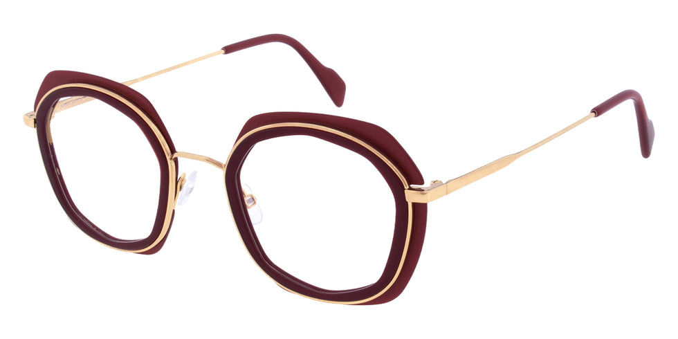Andy Wolf® 4836 Eyeglasses - Gold/Red