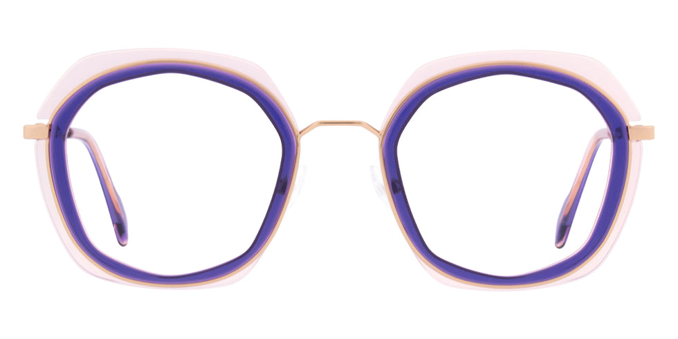 Andy Wolf® 4836 Eyeglasses - Rosegold/Blue