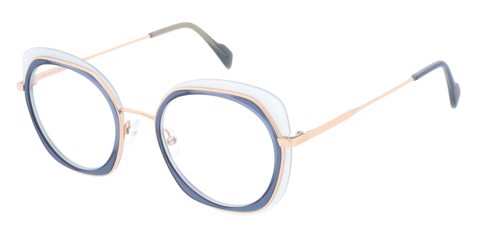 Andy Wolf® 4837 Eyeglasses ANW 4837 02 51 - Blue/Rosegold