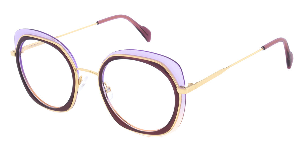 Andy Wolf® 4837 Eyeglasses ANW 4837 03 51 - Red/Gold
