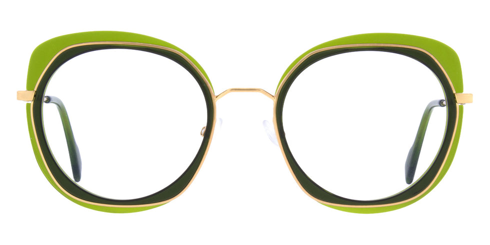 Andy Wolf® 4837 Eyeglasses ANW 4837 04 51 - Green/Gold