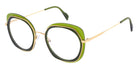 Andy Wolf® 4837 Eyeglasses ANW 4837 04 51 - Green/Gold