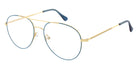 Andy Wolf® 4841 Eyeglasses ANW 4841 Riley 04 53 - Gold/Blue