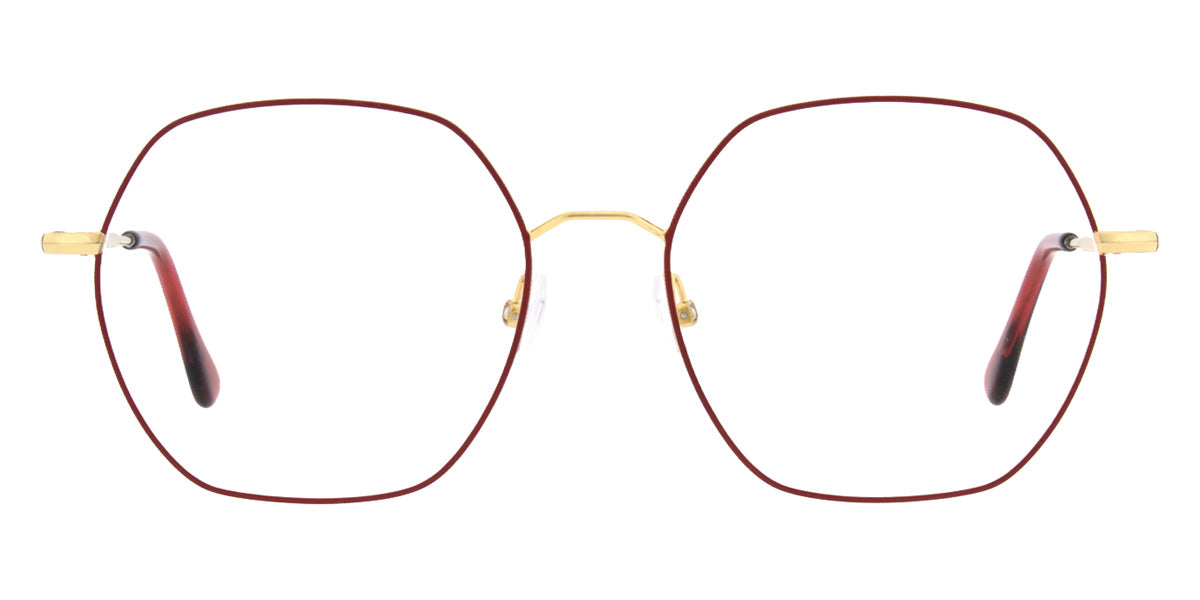 Andy Wolf® 4843 Eyeglasses ANW 4843 02 52 - Gold/Red