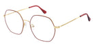 Andy Wolf® 4843 Eyeglasses ANW 4843 02 52 - Gold/Red