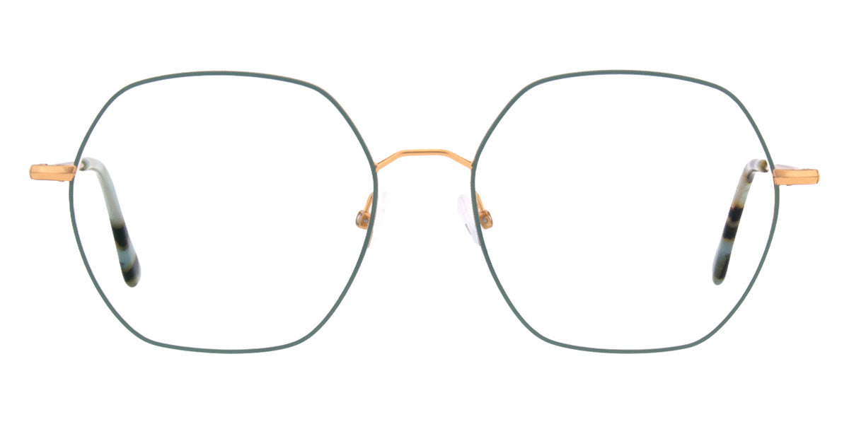 Andy Wolf® 4843 Eyeglasses ANW 4843 03 52 - Rosegold/Teal