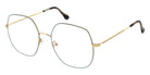 Andy Wolf® 4844 Eyeglasses ANW 4844 03 56 - Gold/Teal