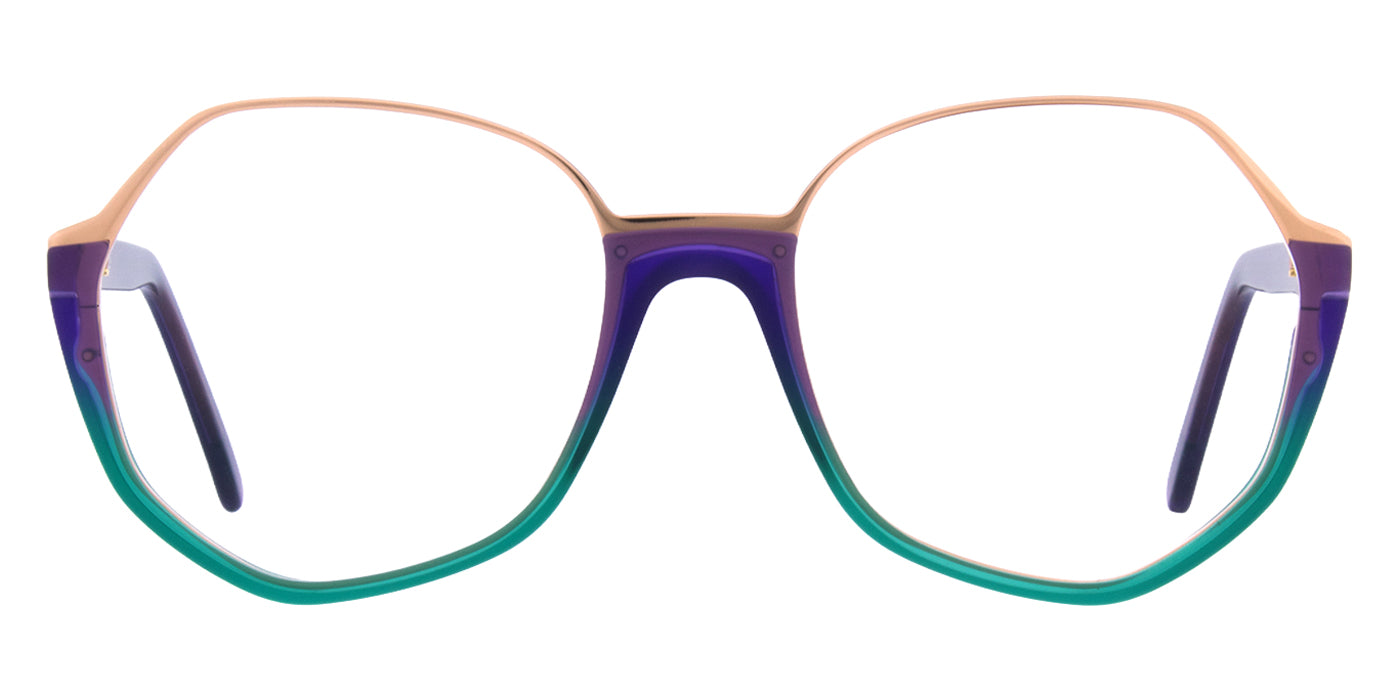 Andy Wolf® 5161 ANW 5161 02 53 - Violet/Rosegold Eyeglasses