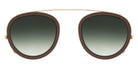 Andy Wolf® AW10 Clip ANW AW10 Clip 04 46 - Rosegold/Brown Sunglasses