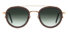 Andy Wolf® AW10 Clip ANW AW10 Clip 04 46 - Rosegold/Brown Sunglasses