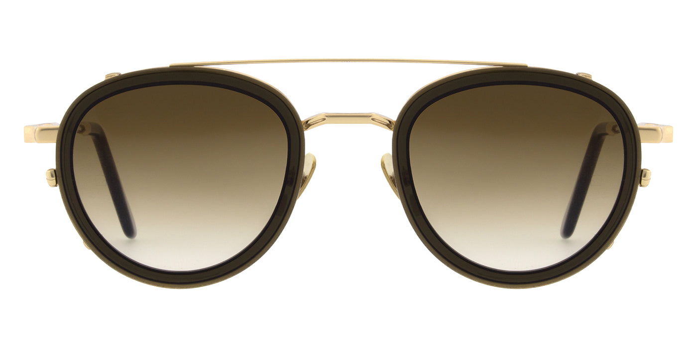 Andy Wolf® AW10 Clip ANW AW10 Clip 06 46 - Gold/Green Sunglasses