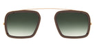 Andy Wolf® AW12 Clip ANW AW12 Clip 04 52 - Rosegold/Brown Sunglasses