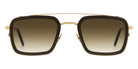 Andy Wolf® AW12 Clip ANW AW12 Clip 06 52 - Gold/Green Sunglasses