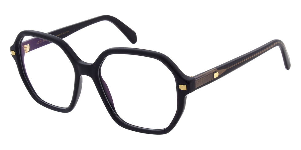 Andy Wolf® AWE05 ANW AWE05 01 54 - Black/Gold Eyeglasses