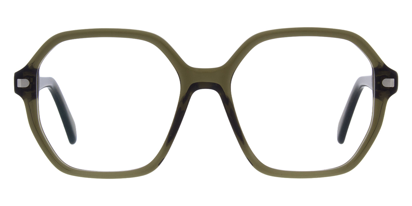 Andy Wolf® AWE05 ANW AWE05 04 54 - Green/Silver Eyeglasses
