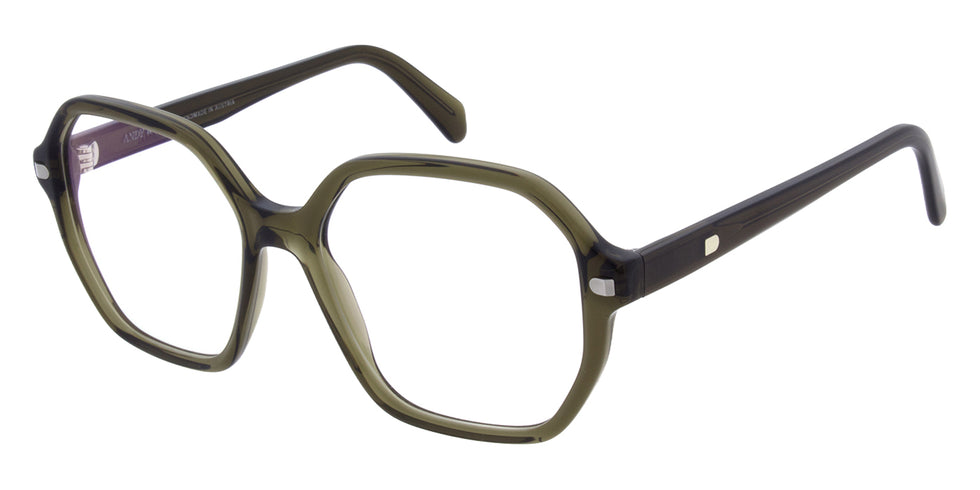 Andy Wolf® AWE05 ANW AWE05 04 54 - Green/Silver Eyeglasses
