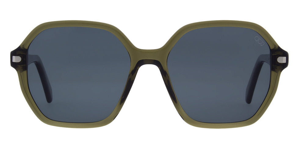 Andy Wolf® AWE05S Sun ANW AWE05S Sun 04 54 - Green/Silver Sunglasses