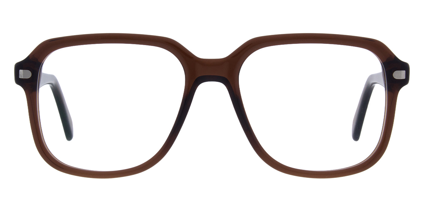 Andy Wolf® AWE06 ANW AWE06 04 55 - Brown/Silver Eyeglasses