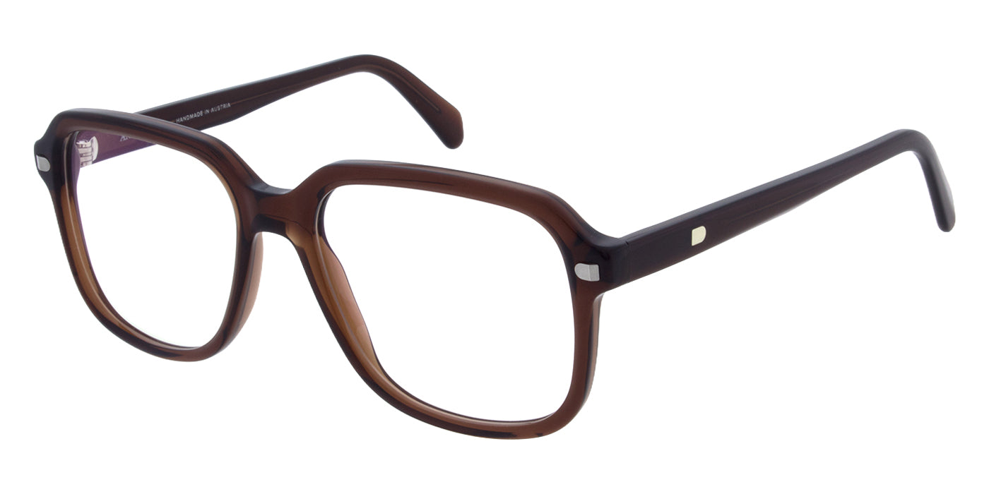 Andy Wolf® AWE06 ANW AWE06 04 55 - Brown/Silver Eyeglasses