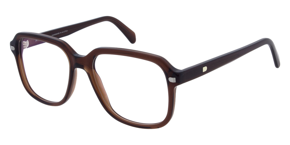 Andy Wolf® AWE06 ANW AWE06 04 55 - Brown/Silver Eyeglasses