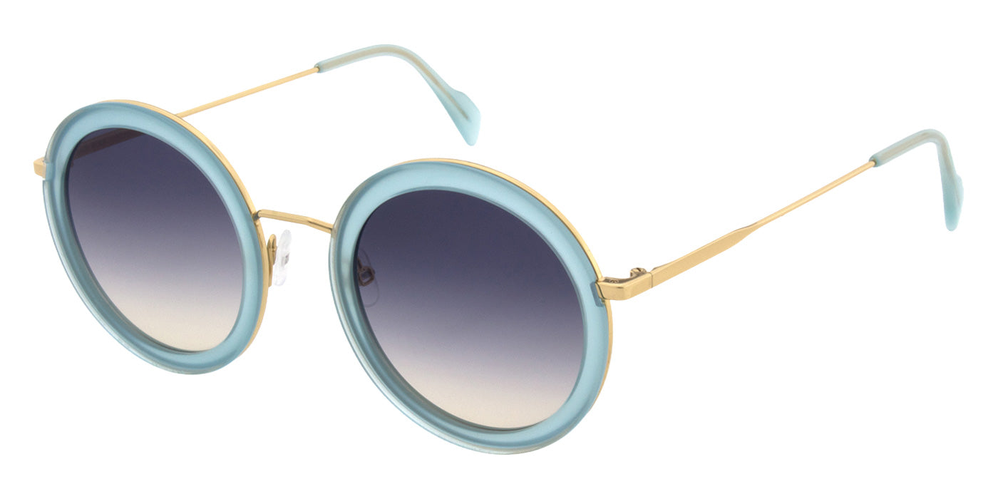Andy Wolf® Liss Sun ANW Liss Sun 06 50 - Blue/Gold Sunglasses