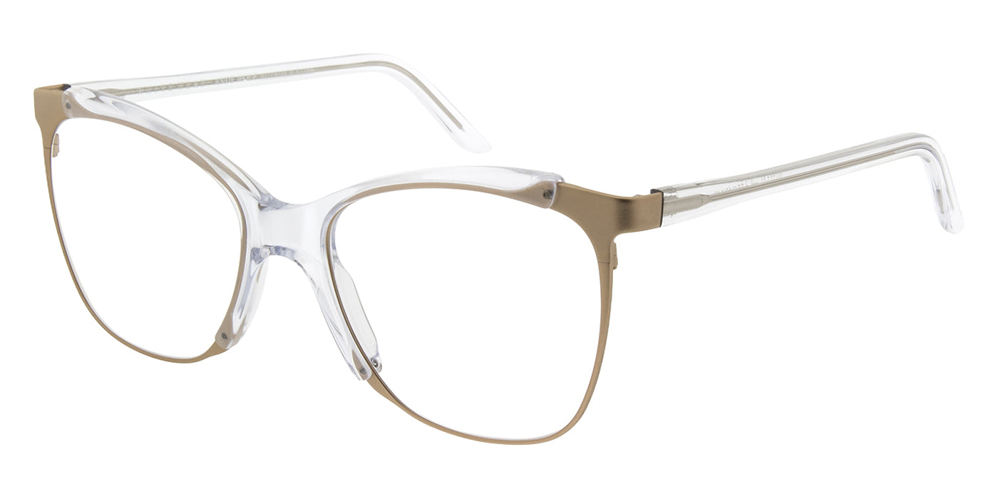 Andy Wolf® Maillol Eyeglasses - Gold/Crystal