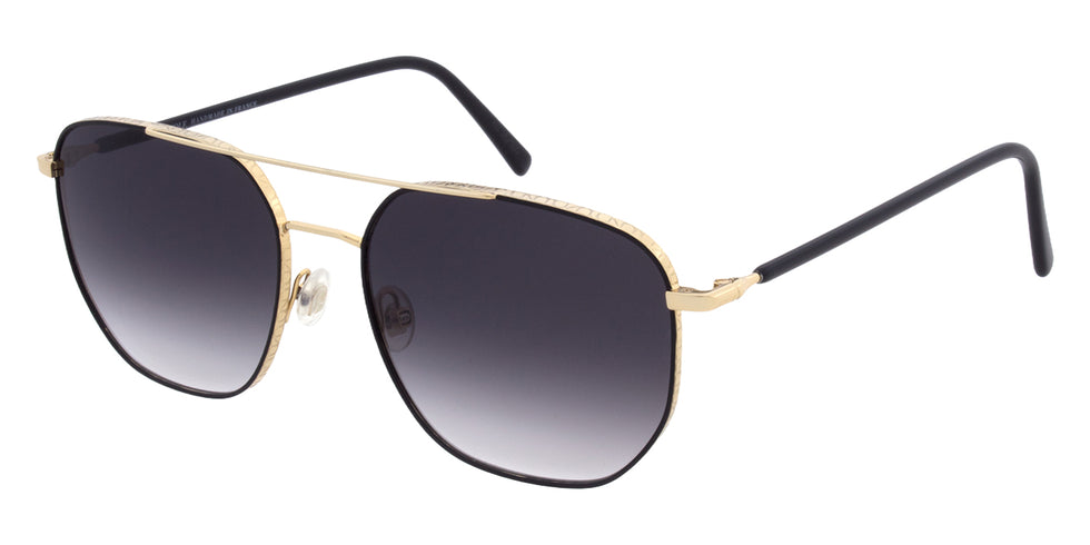 Andy Wolf® Privet Sun ANW Privet Sun 01 56 - Gold/Black Sunglasses