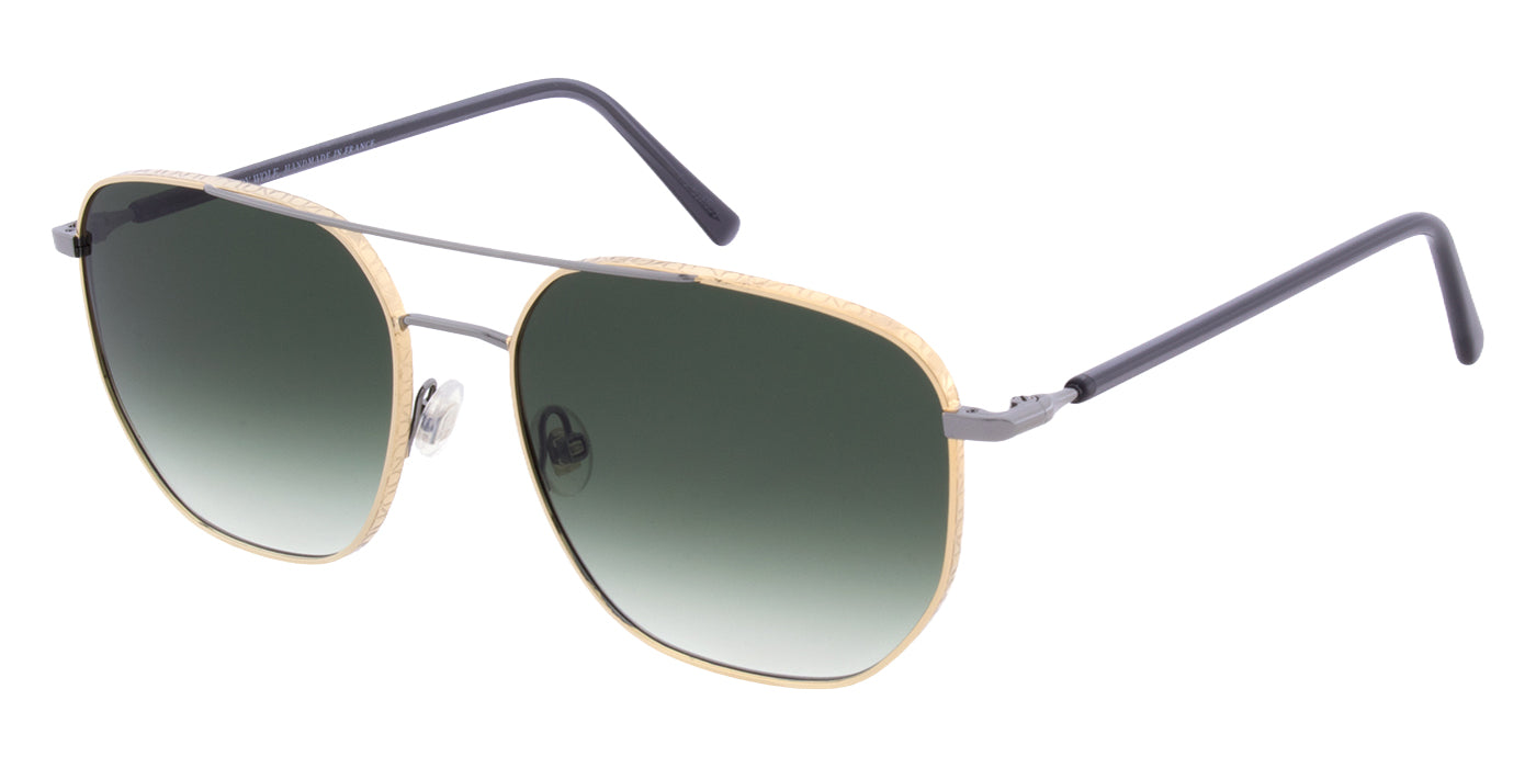 Andy Wolf® Privet Sun ANW Privet Sun 03 56 - Gun/Gold Sunglasses