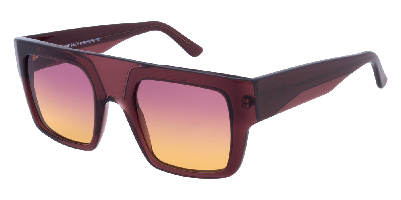 Andy Wolf® Salix Sun ANW Salix Sun 03 51 - Red/Orange Sunglasses