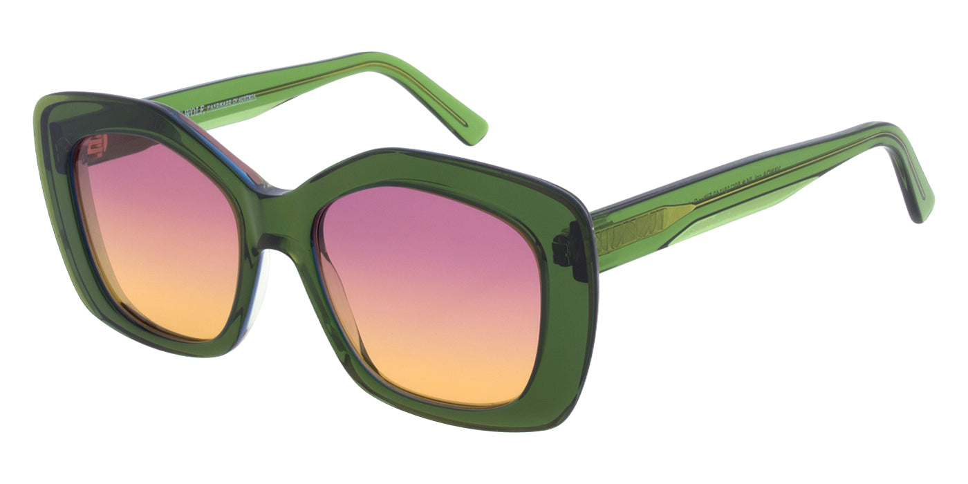 Andy Wolf® Vanda Sun ANW Vanda Sun 04 50 - Green/Crystal Sunglasses