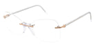 Andy Wolf® Wu Eyeglasses - Crystal/Rosegold