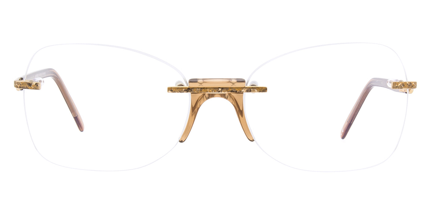 Andy Wolf® Wu Eyeglasses - Brown