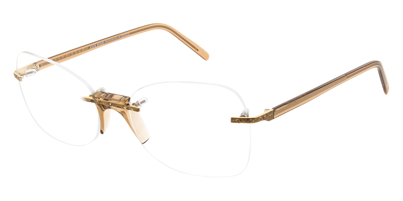 Andy Wolf® Wu Eyeglasses - Brown