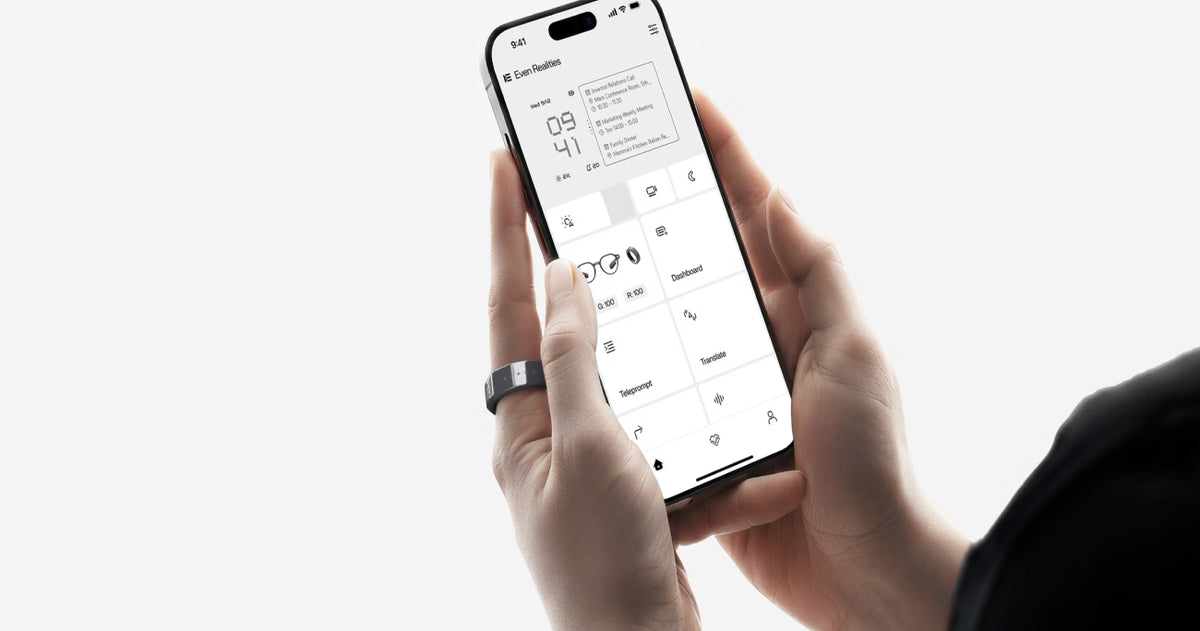 Even Flow R1 Mini Even R1 Smart Ring: Health Monitoring & Glasses Control