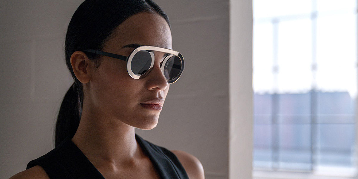 Blackfin® ARC-R BLF Arc-R 1860 43 - Lunar White Gold/Blackfin Black Sunglasses