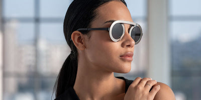 Blackfin® ARC-R BLF Arc-R 1860 43 - Lunar White Gold/Blackfin Black Sunglasses