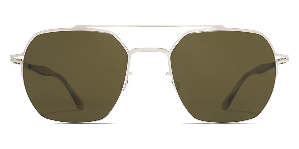 Mykita® ARLO MYK ARLO Shiny Silver / Raw Green Solid 51 - Shiny Silver / Raw Green Solid Sunglasses